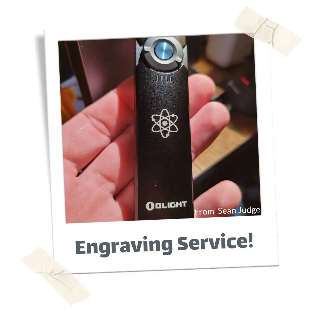 Olight Custom Engraving Service for Dealers