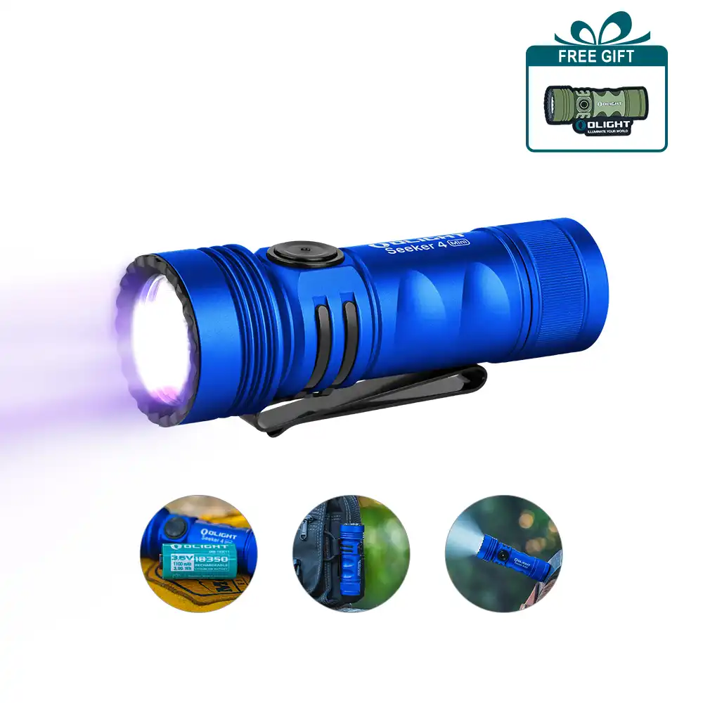 Seeker 4 Mini 2 in 1 Torch White Light & UV Light (With free Patch)